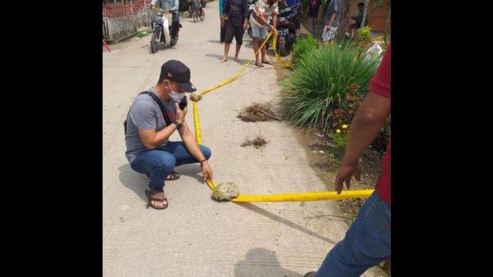 Polres Karawang mengamankan pelaku penikaman Kampung Leuwimalang, Desa Lemahabang, Kecamatan Lemahabang, Kabupaten Karawang, Sabtu (19/11/2022).