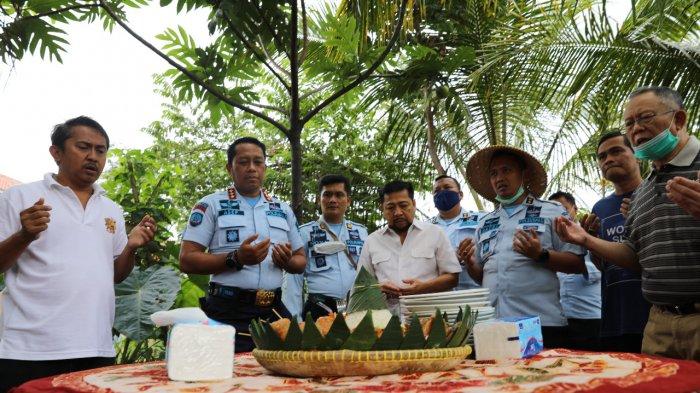 Penampakan Setya Novanto dan Dada Rosada Saat Panen Padi di Lapas Sukamiskin b