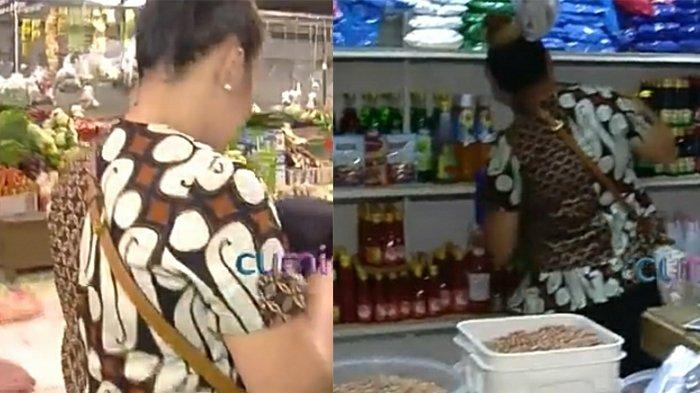 Penyanyi terkenal, Pinkan Mambo belanja di pasar untuk usaha kateringnya.