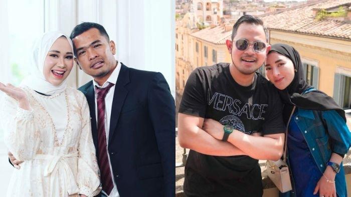 Pasangan Putra Siregar dan Septia Siregar (kiri) serta Juragan 99 dan Shandy Purnamasari (kanan). Sedang berada di Madinah, Shandy buka suara soal putusan pengadilan yang mengabulkan gugatan dari PS Store terkait diberhentikannya produksi MS Glow dan dituntut membayar ganti rugi.