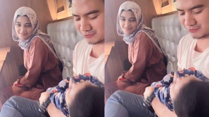 Rizki DA dan Nadya Mustika terlihat harmonis lagi, mengurus anak bersama.