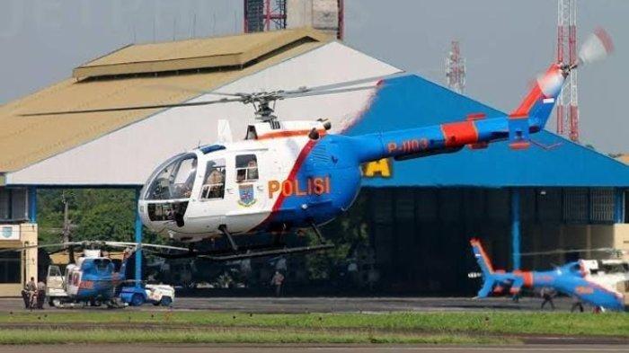 Helikopter milik Korps Polairud Baharkam Polri yang dilaporkan hilang kontak dan diduga jatuh di Perairan Buku Limau, Belitung Timur, Kepulauan Bangka Belitung, Minggu (27/11/22) siang.
