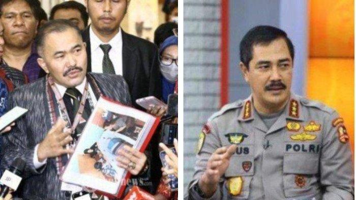 Pengacara keluarga Brigadir Yosua Hutabarat atau Brigadir J, Kamaruddin Simanjuntak (kiri), buka suara setelah Kabareskrim Polri Komjen Agus Andrianto (kanan) membantah telah membenarkan Ferdy Sambo telah menikah lagi dengan wanita lain yang disebut Si Cantik.