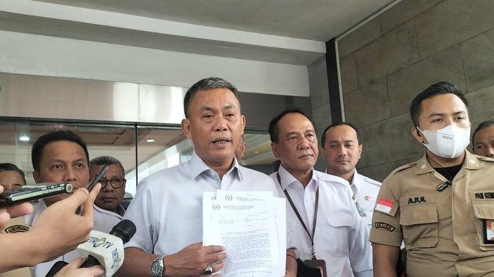Ketua DPRD DKI Jakarta Prasetyo Edi Marsudi di Kantor Kementerian Dalam Negeri (Kemendagri), Jakarta Pusat, Rabu (14/9/2022)