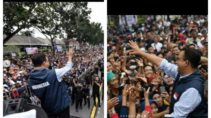 Momen Anies Baswedan saat menemui para relawannya saat safari politik di Riau.