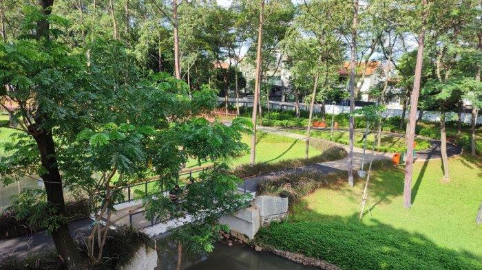 Suasana di Tebet Eco Park, Jakarta Selatan, Sabtu (23/4/2022)