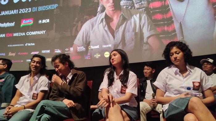Suasana press screening film Balada Si Roy di Epicentrum XXI, Jakarta Selatan, Selasa (10/1/2023).