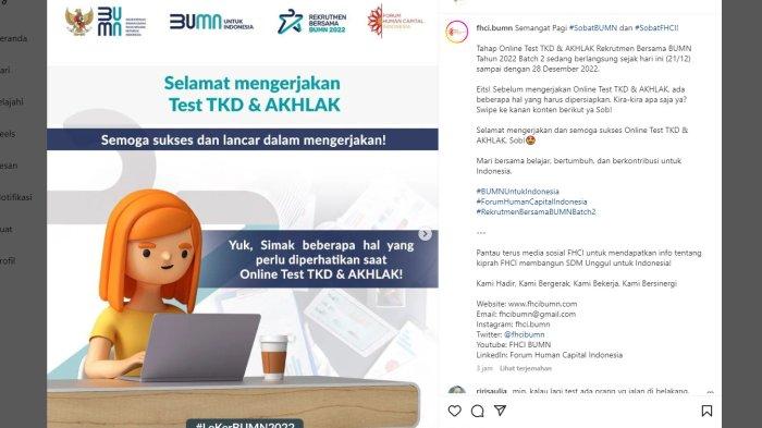 Seleksi TKD BUMN Batch 2 berlangsung mulai hari ini, simak 10 hal yang perlu diperhatikan sebelum ikut tes.