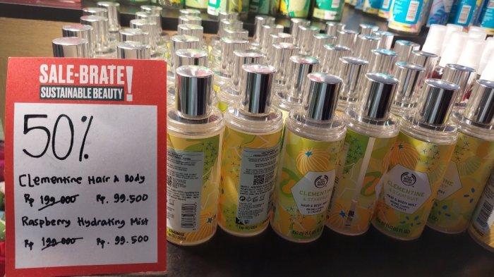 The Body Shop menawarkan diskon sampai dengan 70 persen di area Jakarta Fair Kemayoran selama event berlangsung.