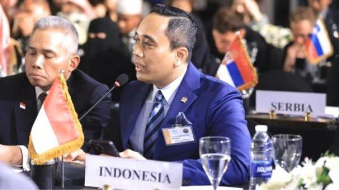 Wakil Ketua Badan Kerja Sama Antar Parlemen (BKSAP) DPR RI, Putu Supadma Rudana dalam event COP27 (Conference of Parties) Badan PBB untuk Konvensi Kerangka Kerja Perubahan Iklim (UNFCCC), Sharm El Sheikh, Mesir.