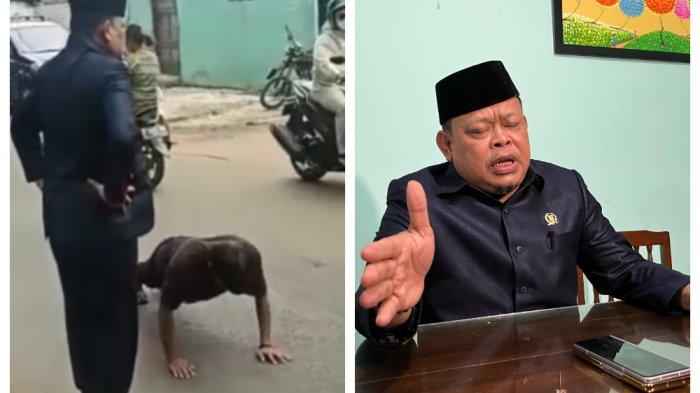 Wakil Ketua DPRD Depok Fraksi Golkar, Tajudin Tabri, saat menggelar konferensi pers di Warung Betawi Ngoempoel, Jumat (23/9/2022).