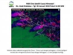 Breaking News: Anak Gunung Krakatau Erupsi, Tinggi Kolom Abu Sekitar 2 Ribu Meter