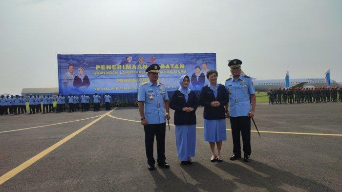 Komandan Lanud Halim Perdanakusuma, Kolonel Pnb Adrian Pangarapan Damanik saat pelantikan di Lanud Halim Perdanakusuma, Selasa (20/9/2022)