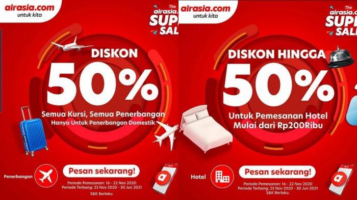 AirAsia tawarkan promo jelang akhir tahun hingga 50%