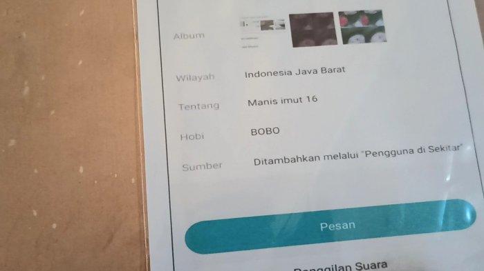 Akun Michat yang dioperasikan muncikari DF (27) berisi foto-foto korban AC (12), seorang anak perempuan yang masih duduk di bangku SD.