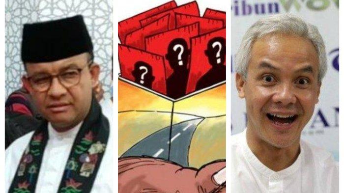 Anies Baswedan dan Ganjar Pranowo menjadi nama yang sering menempati jajaran atas survei capres 2024.
