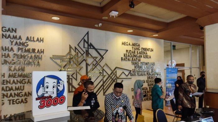 Suasana simulasi penanggulangan bencana kebakaran dan bencana alam di lingkungan komplek Balai Kota DKI Jakarta, Jakarta Pusat, Kamis (15/9/2022).