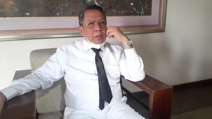 Benyamin Davnie di Hotel Horison Ultima Ratu, Jalan K.H Abdul Hadi, Kecamatan Cipare, Kecamatan Serang, Kota Serang, Senin (26/4/2021).