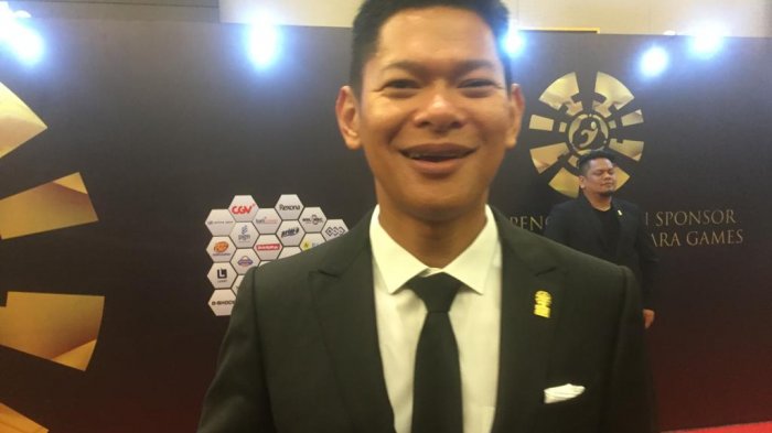 Bos Mahkota Promotion yang juga sebagai promotor petinju Daud Yordan, Raja Sapta Oktohari saat ditemui seusai acara malam penghargaan sponsor Asian Para Games 2018 di Farimont Hotel, Jakarta, Selasa (30/10/2018) malam.