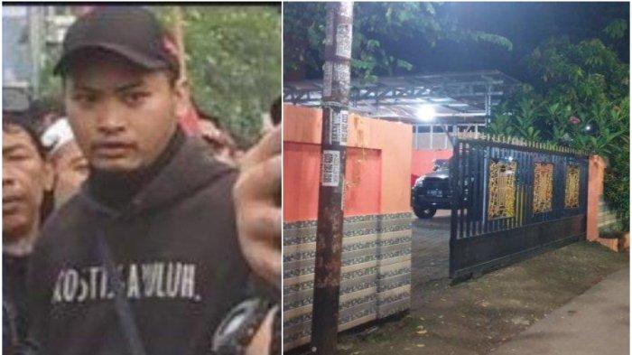 Dhia Ul Haq, tersangka kasus pengeroyokan terhadap Ade Armando. Ini merupakan lokasi penangkapan Dhia Ul Haq