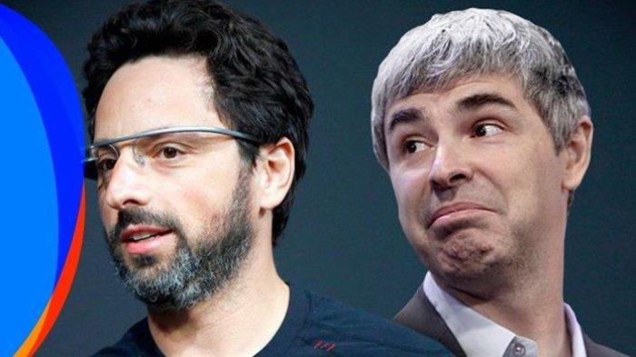 Duo pendiri Google Sergey Brin (kanan) dan Larry Page.