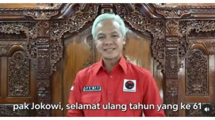 Gubernur Jawa Tengah, Ganjar Pranowo memberi ucapan selamat di hari ulang tahun Presiden Jokowi.