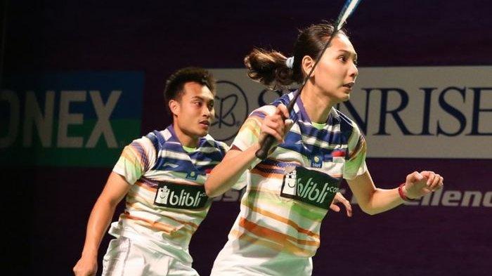 Hafiz Faizal/Gloria Emanuelle Widjaja saat tampil dalam salah satu laga India Open 2019.