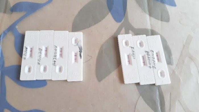 Hasil Tes Covid-19 positif di Mapolsek Pamulang, Tangsel, Senin (17/5/2021).