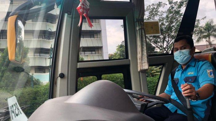 Hendi, pegawai UP Angkutan Sekolah DKI Jakarta yang sempat diusir dari kontrakan saat dinyatakan poaitif Covid-19, Kamis (1/7/2021).