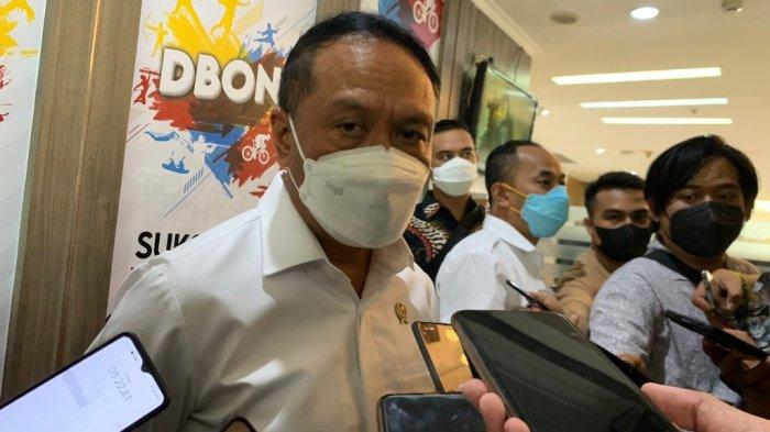 Menteri Pemuda dan Olahraga Zainudin Amali saat ditemui di gedung Kementerian Pemuda dan Olahraga, Kamis (23/6/2022). Menpora memastikan pihak keamanan akan menjaga Timnas Israel yang akan berlaga di Piala Dunia U-20 di Indonesia pada 2023 mendatang.