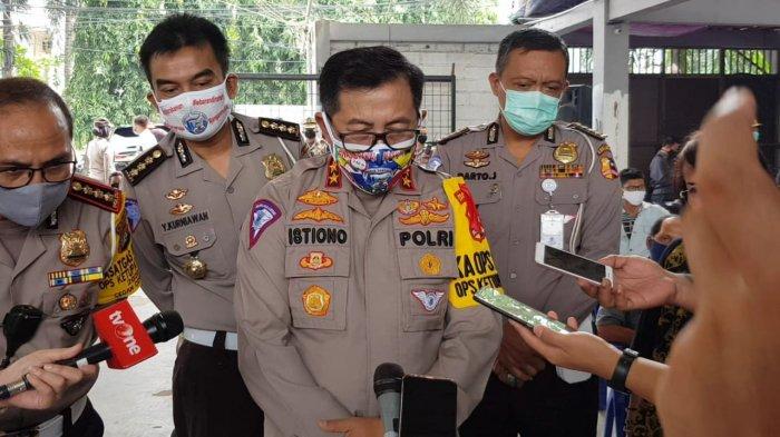 Kakorlantas Polri Irjen Istiono saat memberi keterangan di Cipayung, Jakarta Timur, Senin (18/5/2020).