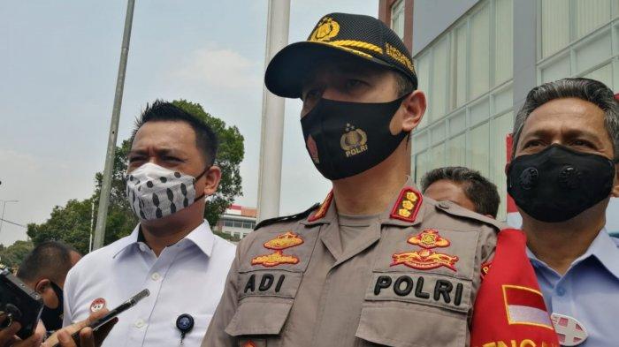 Kapolres Bandara Soekarno-Hatta, Kombes Pol Adi Ferdian Saputra ditemui usai penandatanganan komitmen program Bandara Soekarno-Hatta bermasker seiring dengan pelaksanaan PSBB total di DKI Jakarta, Kamis (10/9/2020).