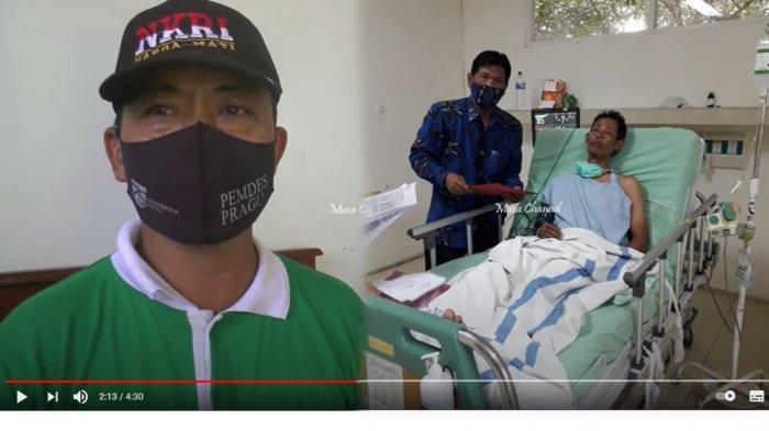 Kepada Desa Pragu, Ahmad Subhan (kiri). Pelaku pembunuhan Dalang Anom Subekti, Sumani (kanan)