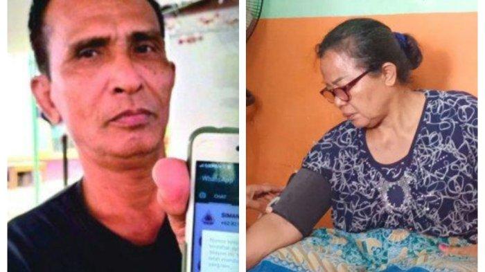 Kolase foto Samuel Hutabarat dan Rosti Simanjuntak selaku orang tua Brigadir J.