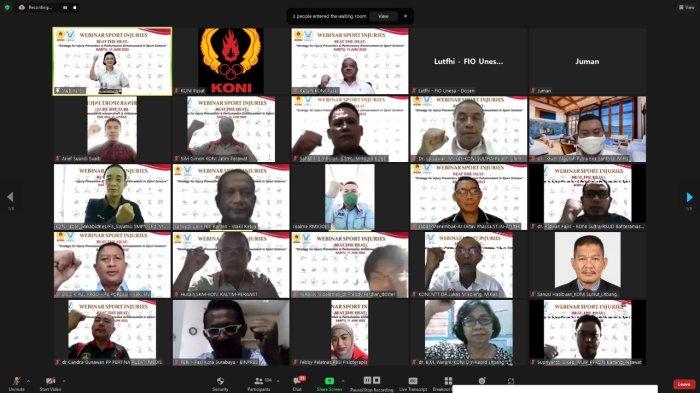 Komite Olahraga Nasional Indonesia (KONI) Pusat bersama dengan PT. Taisho Pharmaceutical Indonesia menggelar webinar guna meningkatkan kualitas pembinaan olahraga prestasi Tanah Air