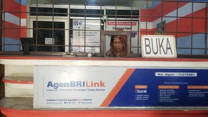 Konter BRIlink di Pinang, Kota Tangerang, Jumat (17/12/2021).