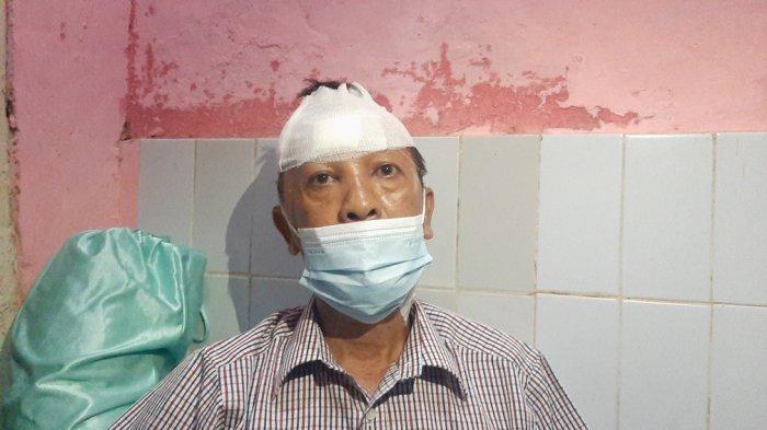 Sofyan, korban penembakan usai melawan perampok di rumah majikannya, Gang Mas Nomor 10 RT 04 RW 02, Kelurahan Balimester, Jatinegara, Jakarta Timur, Senin (19/4/2021)
