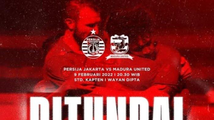 Laga PErsija Vs Madura United ditunda.