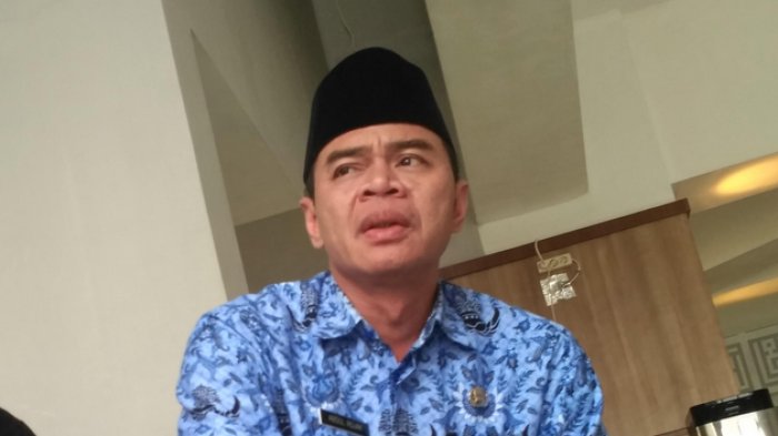 Sekretaris Umum Majelis Ulama Indonesia (MUI) Kota Tangsel, Abdul Rojak di Masjid Al-I'tisham samping gedung Pemkot Tangsel, Jalan Maruga, Ciputat, Senin (5/6/2018)