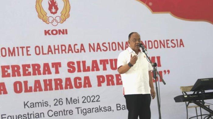 Pusat menyelenggarakan halalbihalal dengan seluruh pengurus anggota, baik KONI Provinsi maupun induk cabang olahraga (cabor) di Adria Pratama Mulya (APM) Equestrian Centre, Tigaraksa, Tangerang, Banten. Kegiatan halalbihalal itu berlansung pada Kamis, 26 Mei 2022.