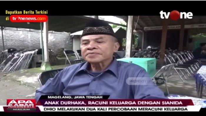 Paman pelaku, Sukoco membeberkan masa lalu pelaku pembunuhan satu keluarga di Magelang, Jawa Tengah.