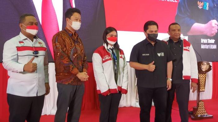 Pelepasan CPMI di GOR Popki, Kecamatan Ciracas, Jakarta Timur, Senin (12/9/2022).