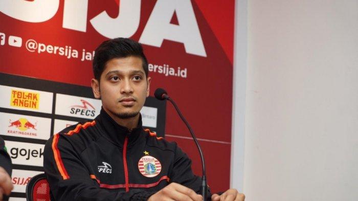 Pemain baru Persija Jakarta, Syaffarizal Mursalin Agri saat diperkenalkan menjadi pemain baru di Kantor Persija, Jakarta Selatan, Rabu (18/9/2019).