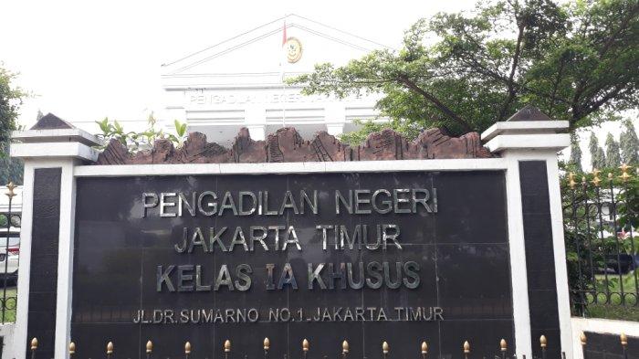 Tampak depan Pengadilan Negeri Jakarta Timur, Kamis (18/3/2021).