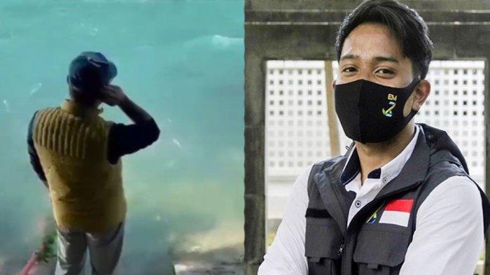 Potret Ridwan Kamil melantunkan adzan di tepian Sungai Aare berharap sampai ke Eril.
