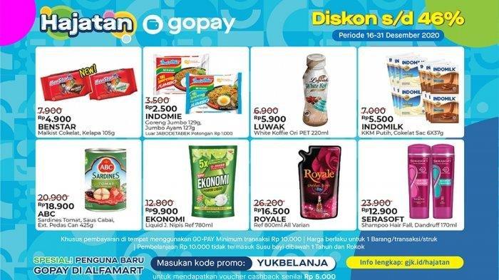 Promo Hajatan Gopay Alfamart 16-31 Desember 2020.