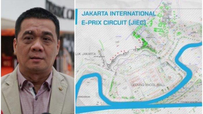 Gambaran sirkuit Formula E di Taman Impian Jaya Ancol berbentuk Kuda Lumping - Wakil Gubernur DKI Jakarta Ahmad Riza Patria