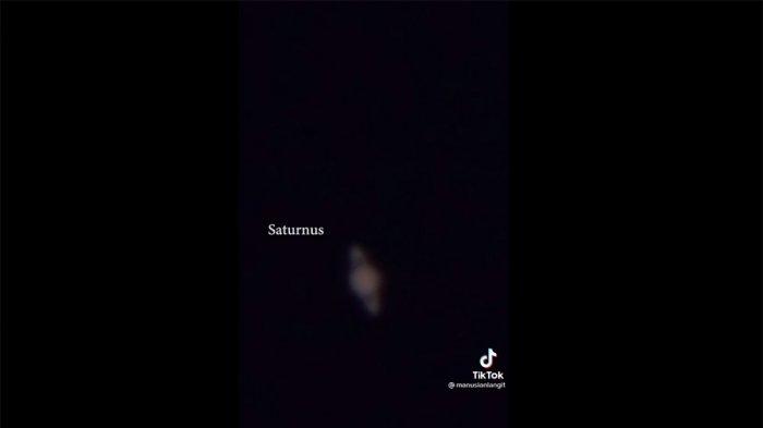 Saturnus di planet sejajar pagi tadi, Jumat (24/6/2022).