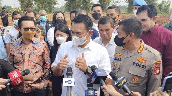 Dirkrimsus Polda Metro Jaya Kombes Pol Auliansyah Lubis saat memberikan keterangan di lokasi, Rabu (3/8/2022).