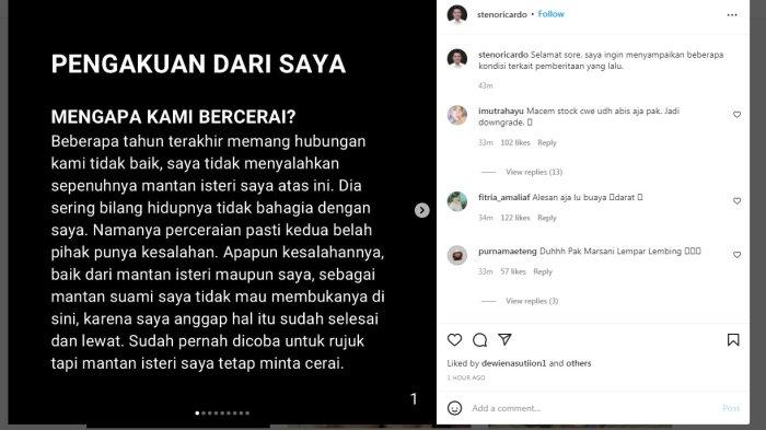 Mantan suami Mawar AFI Steno Ricardo membuat pengakuan soal pernikahannya dengan mantan babysitter anaknya.